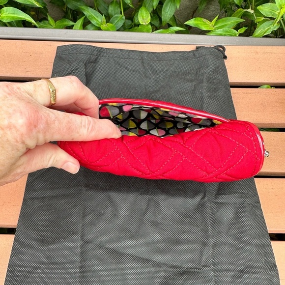 Vera Bradley Cardinal Red Microfiber Crossbody Purse - Picture 4 of 10